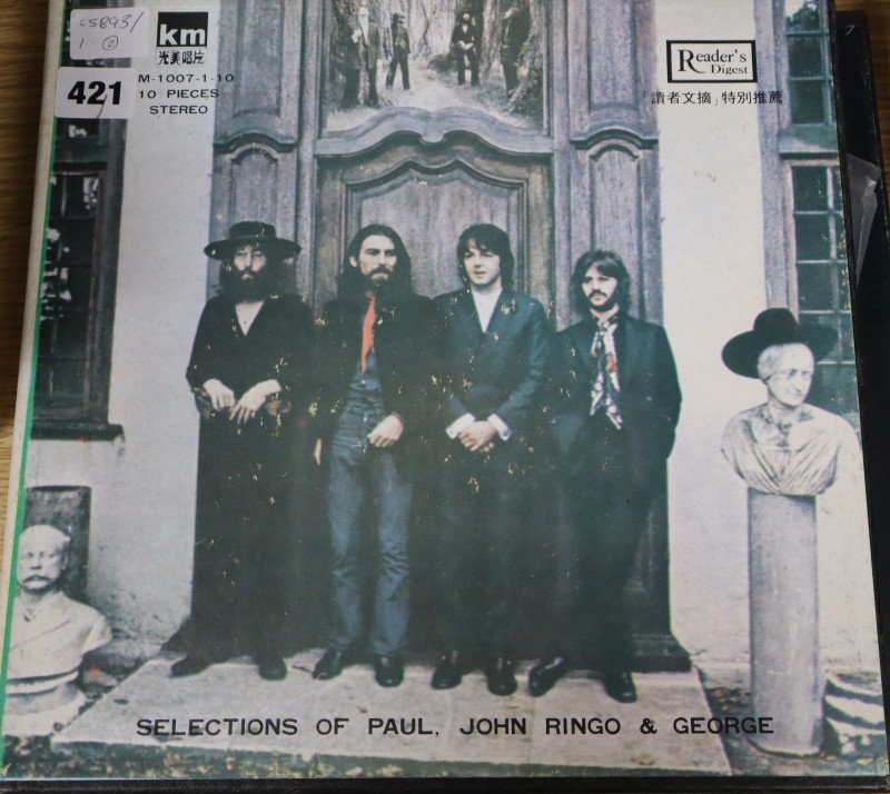 Two Readers Digest Beatles Box Sets The Best Of The Beatles and Selections Of John Paul George and Ringo both VG+/VG+ (20 LPs total